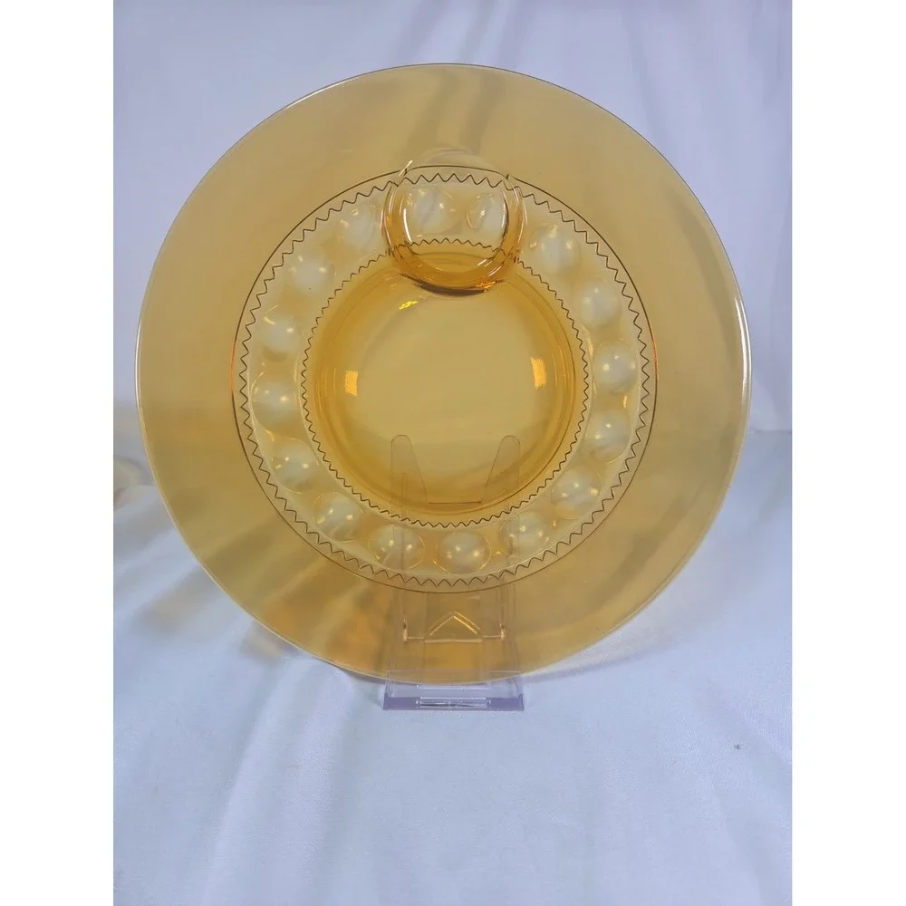 VTG Kings Crown Thumbprint Indiana Glass 10 1/4